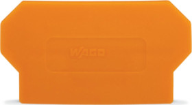 Partition wall, 2 mm, gray for terminal block, 282-337