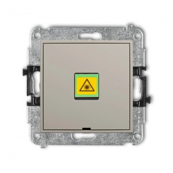 ICON Mechanizm gniazda światłowodowego/optycznego pojedynczego, bez pola opisowego taupe 60IGOPBO-1