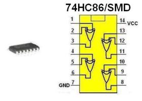Układ cyfrowy 74HC86/SMD