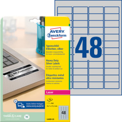 L6009-20 Name plate labels, 45.7 x 21.2 mm