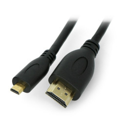 Przewód Lanberg microHDMI - HDMI - 1,8m