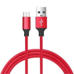 Kabel USB - micro USB czerwony 1,5m VA0004 VAYOX