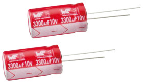Kondensator 33μF 16V dc Radialny, Otwór przelotowy Wurth Elektronik roztaw: 2.5mm 6.3 (Dia.) x 11mm