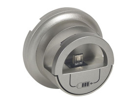 CELIANE Plakietka do gniazd zasilających USBx2 230 v / 5V- tytanowa 068510 LEGRAND