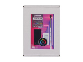 Zestaw led RGB 36W 150led pilot okrągły czarny pudełko