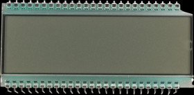 DE122TU-30/12.2 LCD 7-segment, 6 digits, H:12.7 mm, transreflective