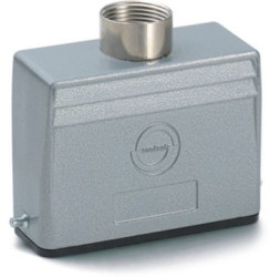 Grommet housing, size HA10, aluminum alloy, M20, straight, longitudinal bow locking, IP65, 79460200