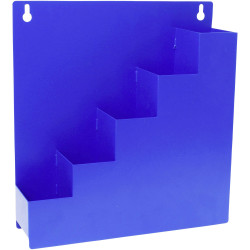 Quadrios 24CA455 Cable binder order box wallbracket blue 5 compartment 30x8x32cm