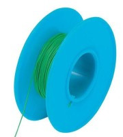 AWG24G-15 Drut w izolacji KYNAR 0.50 mm zielony - rolka 15m