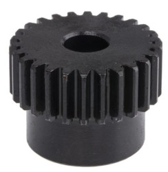 Koło zębate walcowe, moduł: 1, l.zębów: 26, śr. piasty: 22mm, śr. otworu: 8mm, Stal