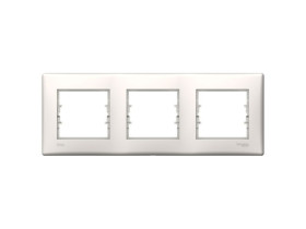 SEDNA Ramka 3 potrójna pozioma IP44 kremowa SDN5810723 SCHNEIDER ELECTRIC