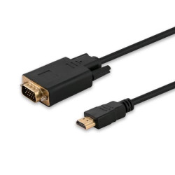 Adapter SAVIO CL-103 (HDMI M - D-Sub (VGA) M 1,8m kolor czarny)
