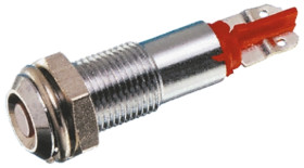 Kontrolka 20 → 28V, czerwona 6mm LED Chrom Signal Construct