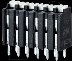 AST2130502 Spring-loaded terminal block, 5-pole, Ø 1.5 mm, RM 3.5