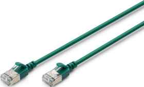 Patch cable, RJ45 plug, straight to RJ45 plug, straight, Cat 6A, F/FTP, LSZH, 5 m, green, DK-1632-A-050S-G