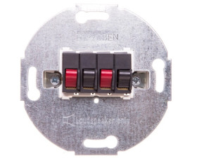 Mechanizm gniazda głośnikowego podwójnego, antracytowy Merten MTN467014