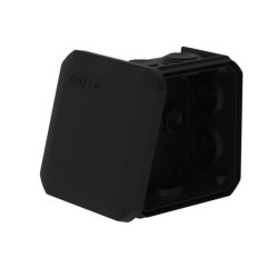 Puszka odgałęźna T 40 czarna dławiki elastyczne 77x77x46 mm IP56 2007464