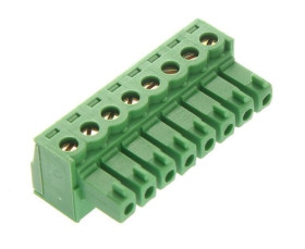 TBMF 3808R listwa zaciskowa żeńska 8pin; raster 3,81mm