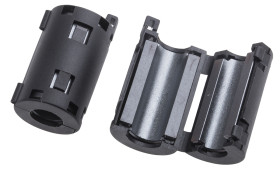 Zacisk ferrytowy średnica otworu 7mm Urządzenia peryferyjne komputerów, telewizja cyfrowa, wewnętrzne i zewnętrzne