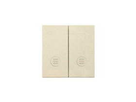 SIMON 55 Klawisz podwójny z oczkami do: SW5L2M, SW6/2L2M, SW7/2L2M szampański mat TKW5L2/144 KONTAKT SIMON