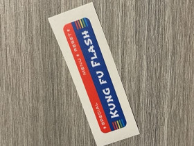 Kung Fu Flash sticker blue