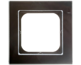 SONATA Ramka pojedyncza czarne szkło R-1RG/32