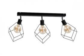 Spot loftowy 3xE27 RUBEN BLACK