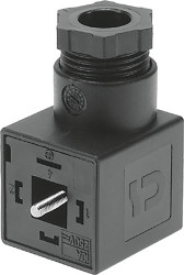 Złącze solenoidu MSSD DIN 43650 typ A 3 250V ac Żeńskie dławnica M20 x 1.5 Zaciski śrubowe Festo