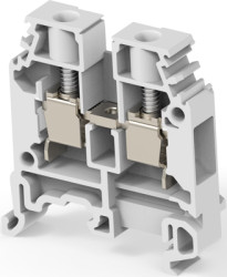 Screw terminal block, screw connection, 6.0 mm², 2 pole, 41 A, 8 kV, gray, 1SNA115118R1100