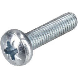 R-TECH 337052 Pozi Pan Head Machine Screws BZP M5 20mm - Pack Of 100