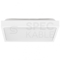 Plafon kwadratowy natynkowy LED 18W 1800lm 3000K IP44 biały barwa WW biała ciepła V-TAC VT-8618W-SQ