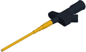 Clamp test probe, black, max. 4 mm, L 162 mm, CAT II, socket 4 mm, 972306100