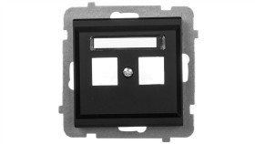 Sonata Obudowa Gniazda Podwójnego Czarny Metalik Gpk-2R/P/33