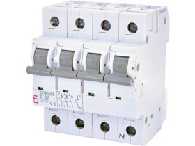 Wyłącznik nadprądowy B 50A 3P+N 6kA ETIMAT6 002116521 ETI