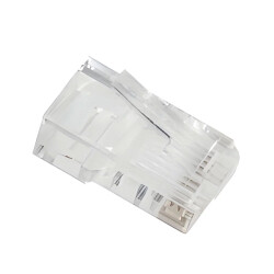 Wtyk LAN RJ45 8P8C kat. 6 UTP przelotowy, otwór 1 mm, do drutu i linki, Lanberg