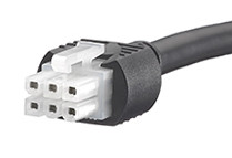Kabel przewód-płytka, Mini-Fit Jr., 300 V AC, 6,5 A, raster: 4.2mm, 500mm, Cyna, Czarny