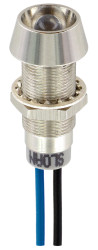 Lampka kontrolna do montażu panelowego 5 → 28V, niebieska 8.2 x 7.6mm LED Wyprowadzenia Sloan
