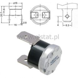 Termostat bimetaliczny 250VAC 10A 100°C pionowy NC