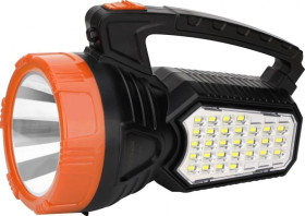 Latarka LED 180lm akumulatorowa z dodatkowym światłem bocznym 860lm i panelem solarnym LB0168