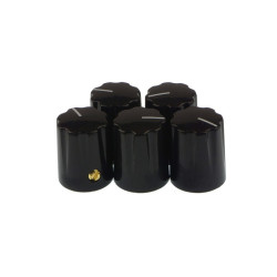 Pokrętło potencjometru 6mm (czarne)