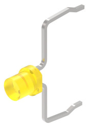 Lampka kontrolna Żółty 2.9V T1 Bi-Pin LED