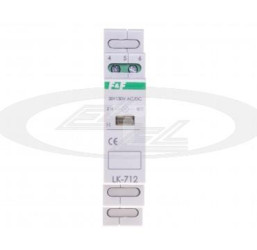 lampka kontrolna LK-712Y 130-260VAC/DC na szynę żółta F&F