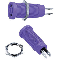 St&#xE4;ubli 669131-26 XEB-1R safety jack socket 4mm violet fully insulated
