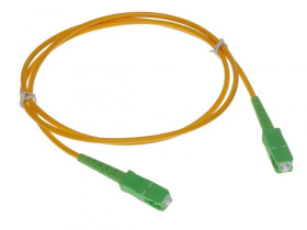 Patchcord światłowodowy jednomodowy PC-SC-APC/SC-APC-1 1m