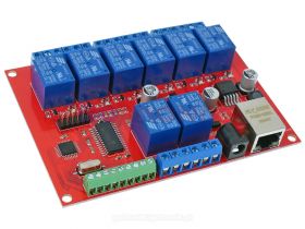 Moduł 8 przekaźników sterowanych przez LAN Ethernet