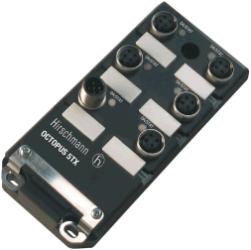OCTOPUS 5TX Switch FastEthernet IP67 5x10/100 BASE-TX M12x1 Kodowanie typu D, Hirschmann, 943844001, WYPRZEDAŻ