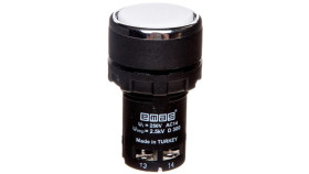 Przycisk Sterowniczy Monoblok, Kryty, Niestabilny, 1No, Biały T0-Mb100db