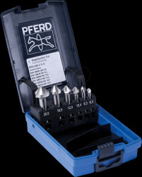 25202154 Set of 6 HSS countersinks, DIN 335 C 90°