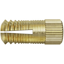 Fischer 503786 brass Plug for metric screws in various materials
