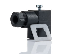 Złącze zaworu elektromagnetycznego C 3P+E 250 V AC Żeński LED: Nie dławnica PG7 Montaż na kablu RS PRO